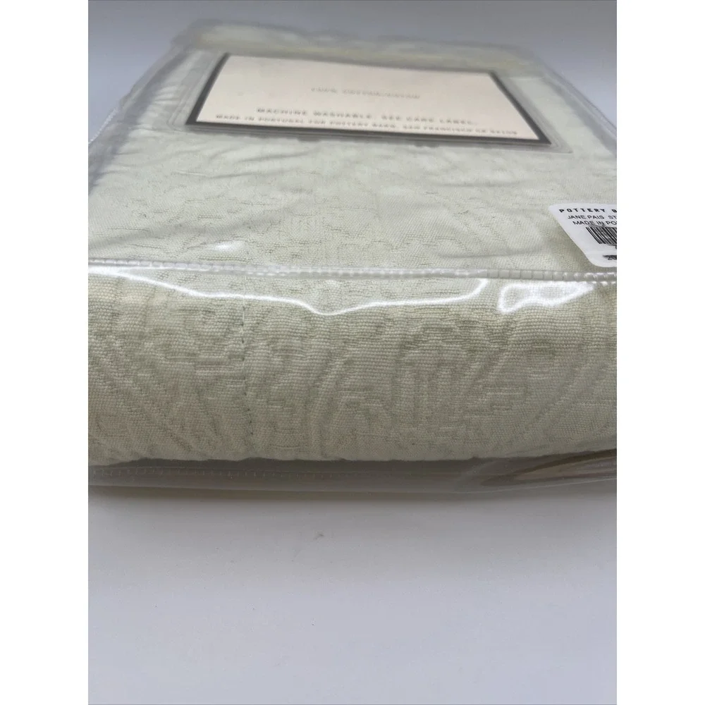 Pottery Barn Jane Paisley Quilted Standard Pillow Sham Light Celery‎ Green New